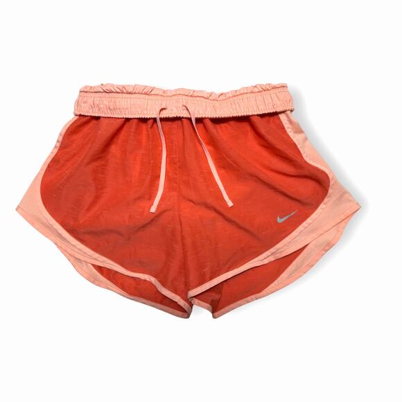 Nike Dri-Fit Vibrant Orange W/ Pink Accents Performance Running Short Large - Picture 2 of 9